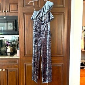 Lulus velvet jumpsuit. NEVER WORN. Size small.